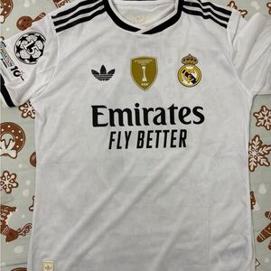 Real Madrid White no name on back